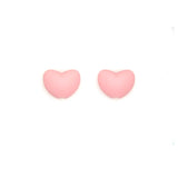 Kovict 30pcs Heart Shape Silicone Teether Beads for Baby Teething