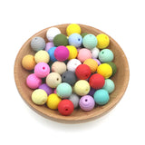 Kovict 30pcs Silicone Beads Teethers Threaded Silicone Beads BPA 4-6 Months