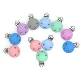 Kovict 3Pc Baby Pacifier Clips Silicone Teether DIY Dummy Chain Nipple Holder