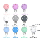 Kovict 3Pc Baby Pacifier Clips Silicone Teether DIY Dummy Chain Nipple Holder