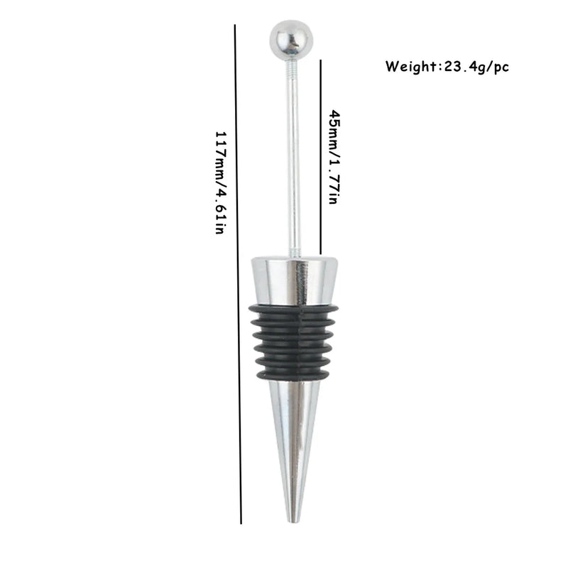 Kovict 3Pcs/Lot DIY Bead Wine Bottle Stopper Fresh-keeping Champagne Stopper