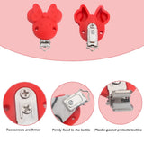 3Pcs/Lot Round Silicone Dummy Holder Clips BPA DIY Pacifier Chain