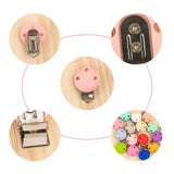 3Pcs/Lot Round Silicone Dummy Holder Clips BPA DIY Pacifier Chain