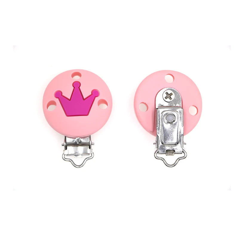 Silicone Clip Crown Pacifer Clip DIY Chain Jewelry
