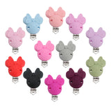 Kovict 3pcs Mouse Silicone Pacifier Clip DIY Jewelry Accessories