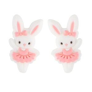 Cartoon Rabbit Love Chocolate Silicone Beads Nursing Chewing DIY