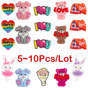 Kovict Rabbit Love Chocolate Silicone Beads Food Nursing DIY Necklace