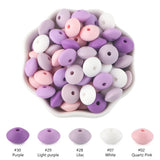 Silicone Lentil Beads 12mm Abacus DIY Jewelry Making