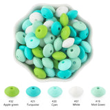Silicone Lentil Beads 12mm Abacus DIY Jewelry Making