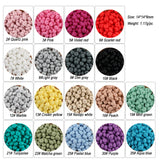 Kovict 50Pcs 14mm Silicone Abacus Beads DIY Pacifier Chain Baby Teether Toys
