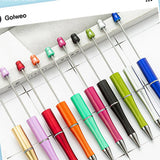 5pcs Plastic Bead Pen Ink Ballpoint Pens DIY Personalized for Jewelry Making