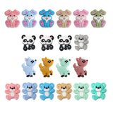 Kovict Animal Silicone Beads Mini Rabbit Deer Panda DIY Jewelry