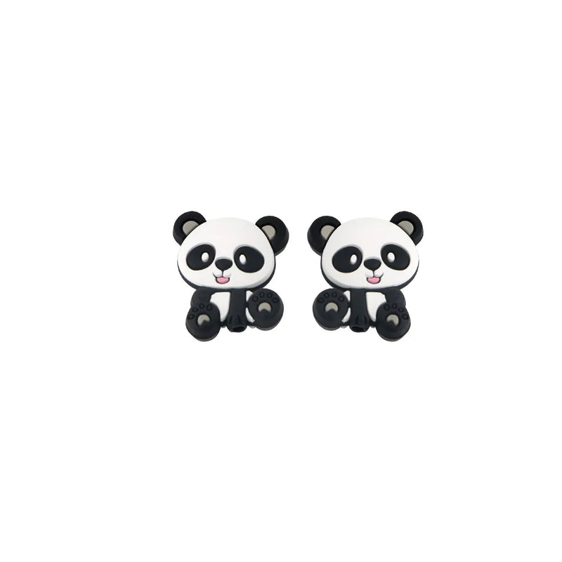 Kovict Animal Silicone Beads Mini Rabbit Deer Panda DIY Jewelry