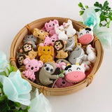 Animal Silicone Beads for DIY Jewelry Making, 5/10pcs