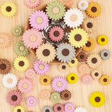Kovict Flowers Silicone Beads Mini Chrysanthemum Clips For Jewelry Making