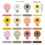 Kovict Flowers Silicone Beads Mini Chrysanthemum Clips For Jewelry Making