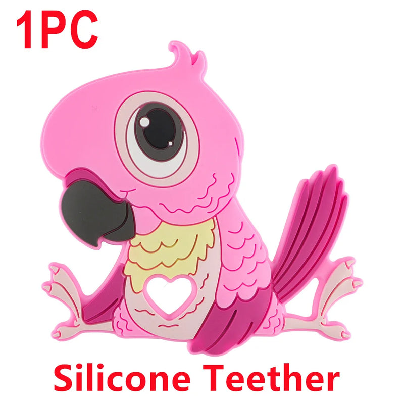 Kovict Parrot Peacock Silicone Beads For Jewelry DIY Accessories