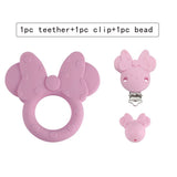 Kovict Silicone Beads Teether Clips Animals DIY Pacifier Chain