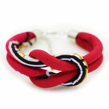 Boho Charm Bracelet, Ankara Fabric Bangles, Ethnic Cloth Bracelets