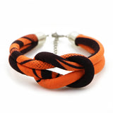 Boho Charm Bracelet, Ankara Fabric Bangles, Ethnic Cloth Bracelets