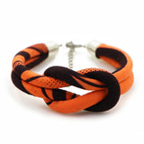 Boho Charm Bracelet, Ankara Fabric Bangles, Ethnic Cloth Bracelets