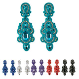 Soutache Dangle Earrings Crystal Vintage Accessories