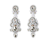 Soutache Dangle Earrings Crystal Vintage Accessories