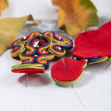 Vintage Soutache Earrings For Women Dangle Charms Bohemian Jewelry