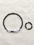 Kpop ATEEZ Wooyoung Bracelet ATINY Fan Bangle Beads Collection