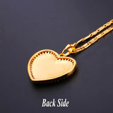 CZ Cross&Heart Pendants Necklace Gold/Silver Charm Jewelry