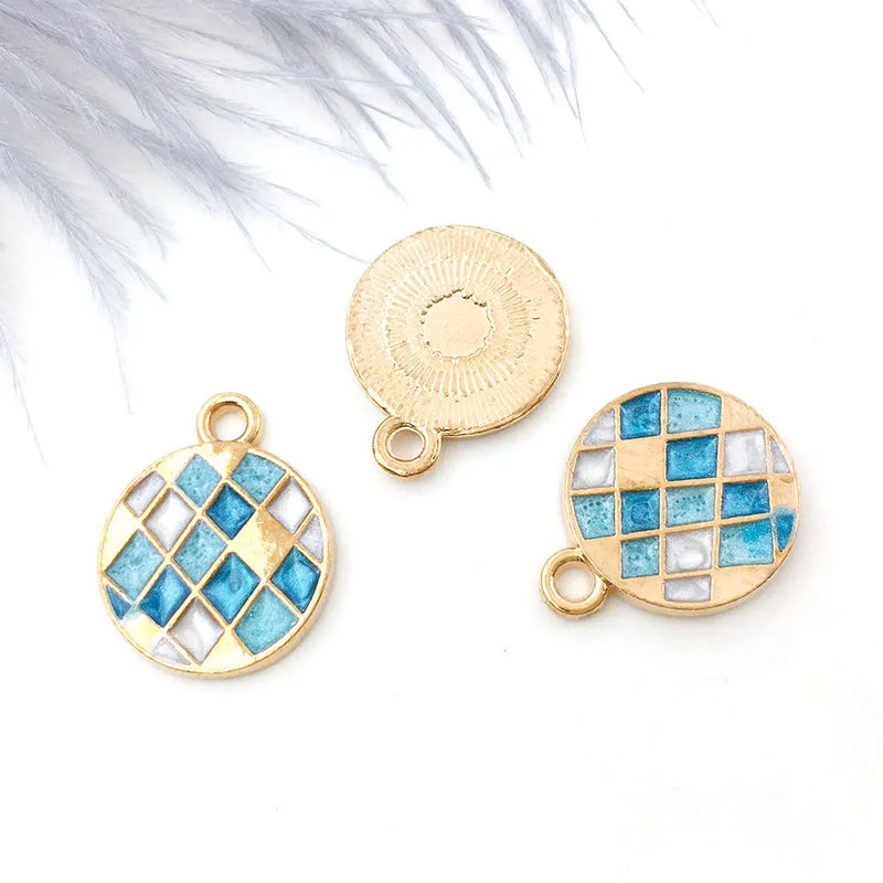 Kpop Geometric Pendant Charm for DIY Earring Keychain Necklace