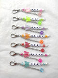Kpop Fairy Bangtan Colorful Dice Beads Y2k Keychain SKZ TXT Custom