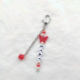 Kpop Fairy Bangtan Colorful Dice Beads Y2k Keychain SKZ TXT Custom