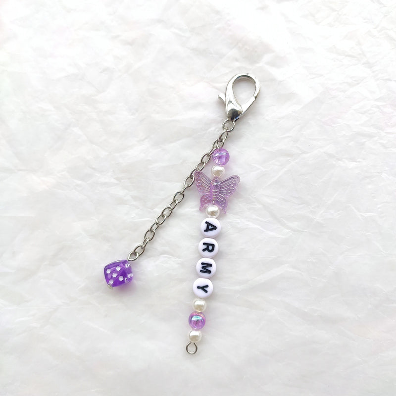 Kpop Fairy Bangtan Colorful Dice Beads Y2k Keychain SKZ TXT Custom