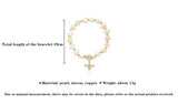 Baroque Freshwater Pearl Bracelet with Bee Charm