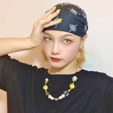Kpop Rope Necklace for Men Dice Skull Pearl Yellow Smiley Face Butterfly