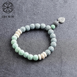 Kpop Nature Stone Bracelets Cuff Jewelry Stranger Things Year