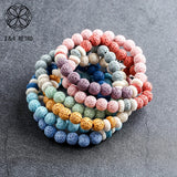 Kpop Nature Stone Bracelets Cuff Jewelry Stranger Things Year