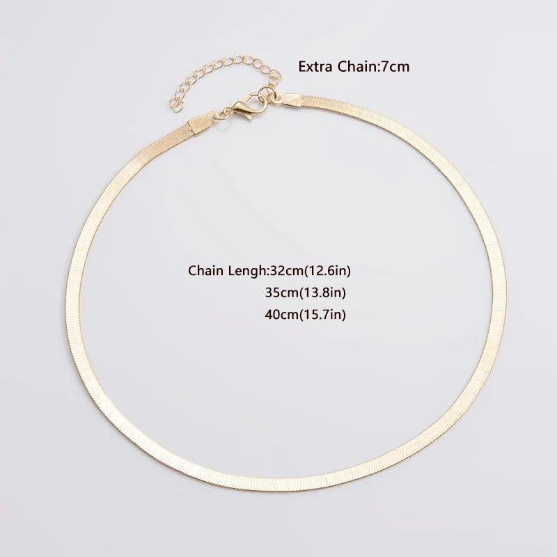 Kpop Women's Neck Chain Choker Necklace Minimalist Jewelry