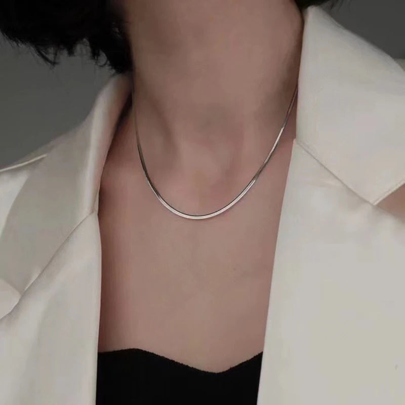 Kpop Women's Neck Chain Choker Necklace Minimalist Jewelry