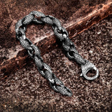Kpop Snake Pattern Bracelet for Men Jewelry Gift