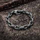 Kpop Snake Pattern Bracelet for Men Jewelry Gift