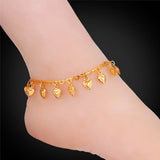 Heart Anklet Foot Bracelet Gold/Silver Jewelry For Women A218