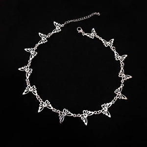 Kpop Heart Choker Necklace For Women Goth Collar Jewelry