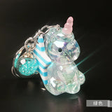 Kpop Jewelry Keychain Crystal Unicorn Key Chain Bag Pendant Couple Car Keyring