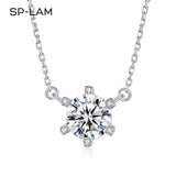 Kpop Young Girls Moissanite Necklace Jewelry Chains Collier Femme