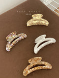 Kpop Tortoiseshell Acetate Resin Hair Claw Evil eye Hair Clip