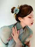 Kpop Tortoiseshell Acetate Resin Hair Claw Evil eye Hair Clip