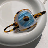 Kpop Tortoiseshell Acetate Resin Hair Claw Evil eye Hair Clip