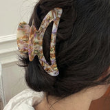 Kpop Tortoiseshell Acetate Resin Hair Claw Evil eye Hair Clip